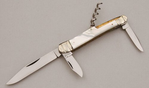 C. Jordan Sohn Barkeep Knife with Mother Of Pearl Scales handle material - Obverse Side - Item #KLC15215