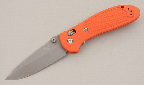 Benchmade Knives 551 Griptilian with Orange FRN Frame handle material - Obverse Side - Item #KLC15222