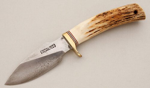 Randall Knives Model 11 Alaskan Skinner with Stag Handle handle material - Obverse Side - Item #KLC15228