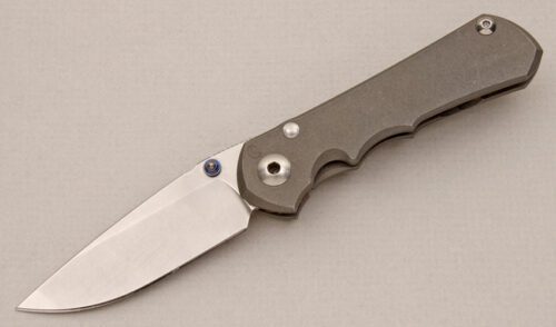 Chris Reeve Knives Small Inkosi with Titanium Frame handle material - Obverse Side - Item #KLC15245