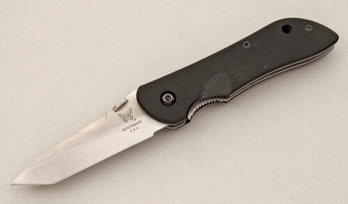 Benchmade Knives 905 Mini Stryker Linerlock with Black G-10 Scales handle material - Obverse Side - Item #KLC15249