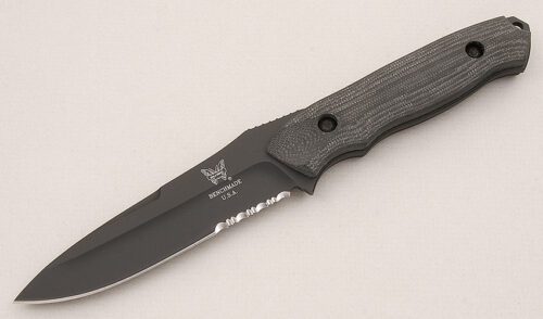 Benchmade Knives 140SBT Nimravus Pre-Production with Black G-10 Scales handle material - Obverse Side - Item #KLC15255