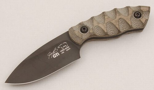 White River GTI 3 with Green Canvas Micarta Scales handle material - Obverse Side - Item #KLC15282