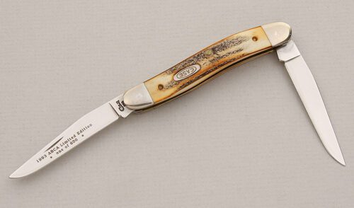 Case Cutlery 1993 ABCA Muskrat with Stag Scales handle material - Obverse Side - Item #KLC15301