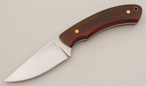 Murat Klein Small Hunter with Deset Ironwood Scales handle material - Obverse Side - Item #KLC15314