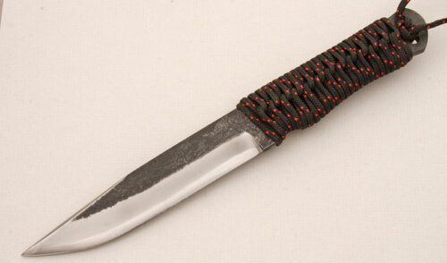 Unknown Maker Japanese Hunter with Paracord Wrapped Handle handle material - Obverse Side - Item #KLC15321