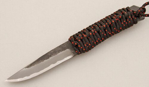 Unknown Maker Small Japanese Hunter with Paracord Wrapped Handle handle material - Obverse Side - Item #KLC15322
