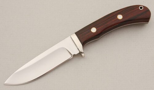 A.G. Russell Small Hunter with Cocobolo Scales handle material - Obverse Side - Item #KLC15323