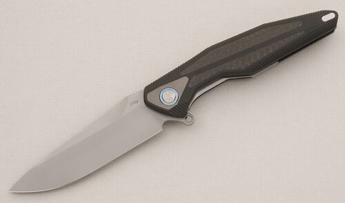 Rike Knives Tulay with Black G-10 Frame handle material - Obverse Side - Item #KLC15339