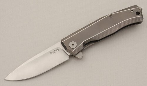 LionSteel Myto MT-01 with Titanium Frame handle material - Obverse Side - Item #KLC15371