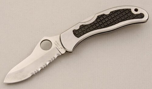 Spyderco Knives C13 Pro Grip with Stainless Steel Frame handle material - Obverse Side - Item #KLC15379