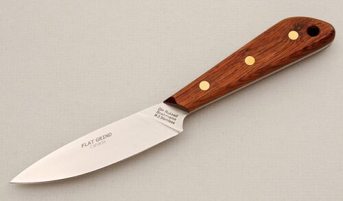 Grohmann Knives D.H. Russell #3 Boat Knife with Rosewood Scales handle material - Obverse Side - Item #KLC15435
