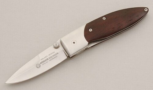 Boker Knives 2076 Walker Linerlock with Cocobolo Scales handle material - Obverse Side - Item #KLC15442