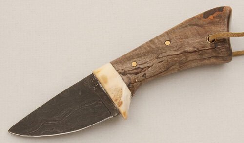 Bill Lassiter Small Skinner with Curly Maple Handle handle material - Obverse Side - Item #KLC15443