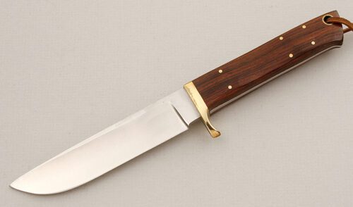 Unknown Maker Hunter with Rosewood Scales handle material - Obverse Side - Item #KLC15446