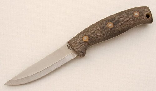 Battle Horse Knives Scandanavian Hunter with Green Micarta Scales handle material - Obverse Side - Item #KLC15491