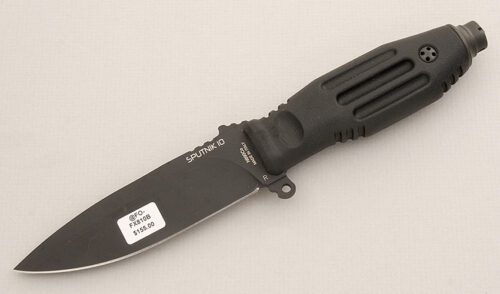 Fox Cutlery Sputnik 10 with Black TPR Handle handle material - Obverse Side - Item #KLC15513