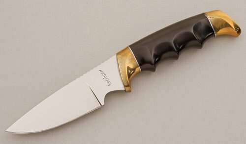 Kershaw Knives Model 1030 Deer Hunter with Black Phenolic Handle handle material - Obverse Side - Item #KLC15517