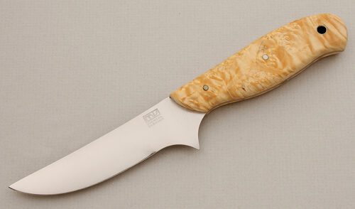 Michael Vagnino Skinner with Burl Wood Scales handle material - Obverse Side - Item #KLC15527