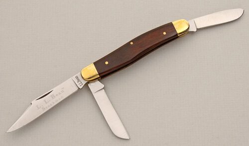 L.L. Bean Stockman with Rosewood Scales handle material - Obverse Side - Item #KLC15539
