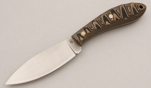 L.T. Wright Large Northern Hunter with Black & Tan G-10 Scales handle material - Obverse Side - Item #KLC15554