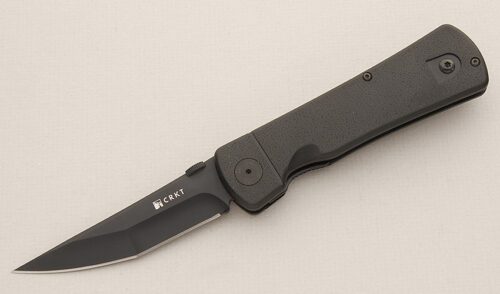 CRKT Knives Hissatsu Folder with GRN Frame handle material - Obverse Side - Item #KLC15592