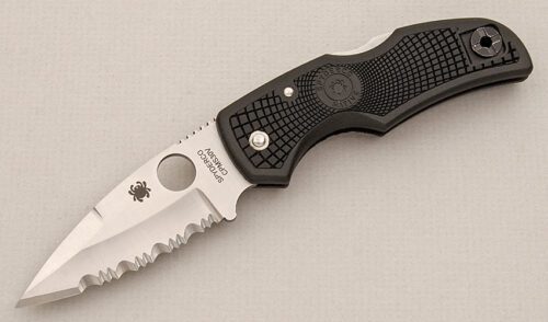 Spyderco Knives Native 5 Lightweight with Lightweight FRN Frame handle material - Obverse Side - Item #KLC15646