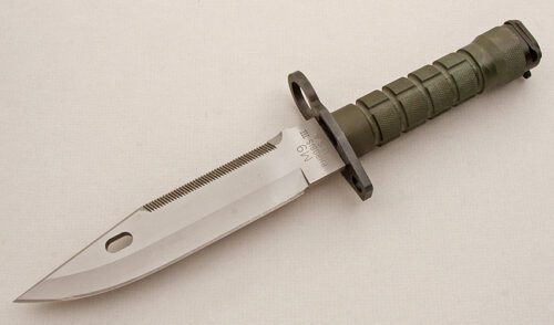 Buck Knives M9 Phrobis III Bayonet with Zytel Handle handle material - Obverse Side - Item #KLC15655