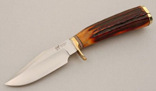 BlackJack Knives Trail Guide Ducks Unlimited with Stag Handle handle material - Obverse Side - Item #KLC15660