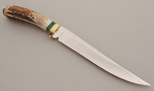 R.W. Wilson Large Hunter with Stag Handle handle material - Obverse Side - Item #KLC15689