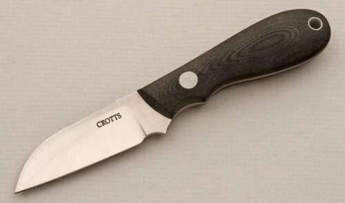 Dan Crotts Black Widow Caper with Black Micarta Scales handle material - Obverse Side - Item #KLC15691