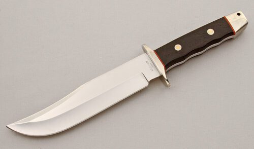 A.G. Russell 2004 Bowie with Cocobolo Scales handle material - Obverse Side - Item #KLC15732