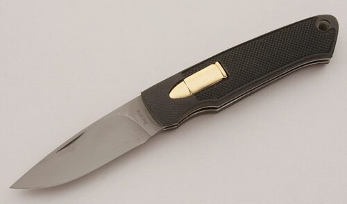 Beretta Knives M92 Folder with Kraton Scales handle material - Obverse Side - Item #KLC15771