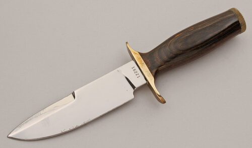 Smith & Wesson 6030 Survival Knife with Wessonwood Handle handle material - Obverse Side - Item #KLC15788