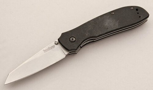 Kershaw Knives Random Task II with Black G-10 Scales handle material - Obverse Side - Item #KLC15794