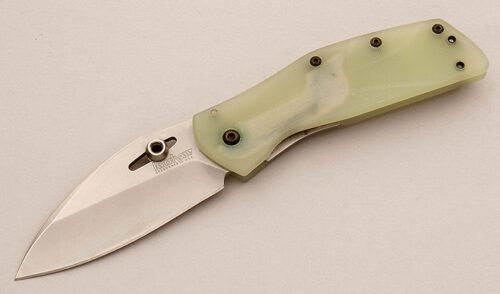 Kershaw Knives Echelon with Natural G-10 Frame handle material - Obverse Side - Item #KLC15798