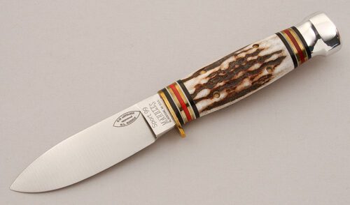 Marble's Knives Custom Sport 99 Hunter with Stag Handle handle material - Obverse Side - Item #KLC15814