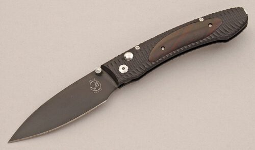 William Henry Knives 510 Buttonlock AGR Exclusive with Machined Aluminum Frame handle material - Obverse Side - Item #KLC15817