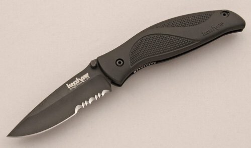 Kershaw Knives Blackout with GRN Frame handle material - Obverse Side - Item #KLC15832