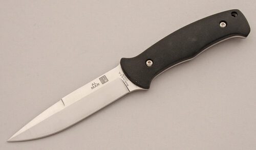Al Mar Knives SRO SERE Operator with Black G-10 Scales handle material - Obverse Side - Item #KLC15850