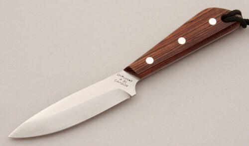 Grohmann Knives D.H. Russell #3c Belt Knife with Rosewood Scales handle material - Obverse Side - Item #KLC15853