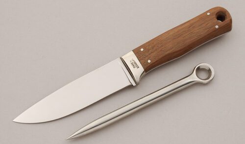 Case Cutlery Rigging Knife with Olivewood Scales handle material - Obverse Side - Item #KLC15857