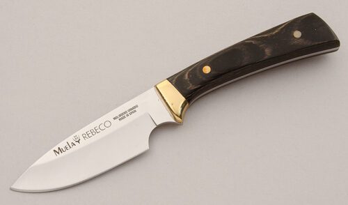 Muela Knives Rebeco Fury with Pakkawood Scales handle material - Obverse Side - Item #KLC15858