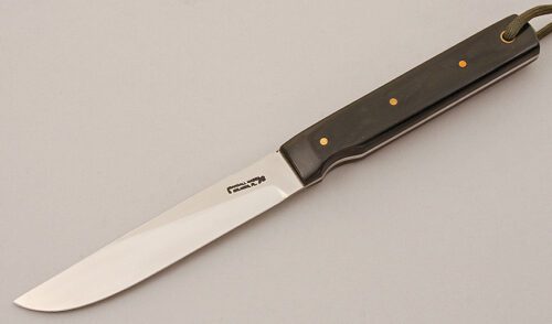 Randall Knives Model 10-5 Salt Fisherman with Black Micarta Scales handle material - Obverse Side - Item #KLC15864