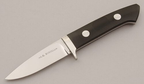 A.G. Russell Gent's Hunter with Black Rucarta Scales handle material - Obverse Side - Item #KLC15878