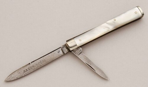 Fabyan Knife Co. Doctor's Knife with Mother Of Pearl Scales handle material - Obverse Side - Item #KLC15901
