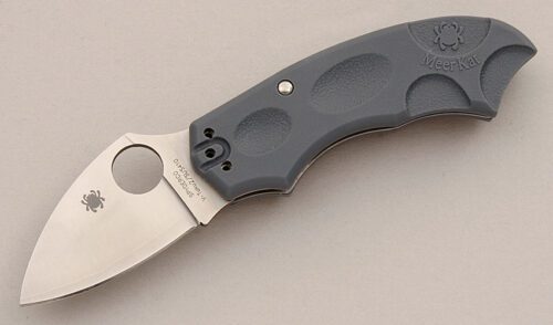 Spyderco Knives Meerkat Sprint Run with Blue FRN Scales handle material - Obverse Side - Item #KLC15932