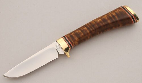 R.W. Wilson Hunter with Curly Maple Handle handle material - Obverse Side - Item #KLC15934
