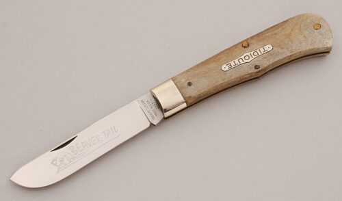 Great Eastern Cutlery Model 23 Beaver Tail Limited with Smooth Natural Bone Scales handle material - Obverse Side - Item #KLC15955