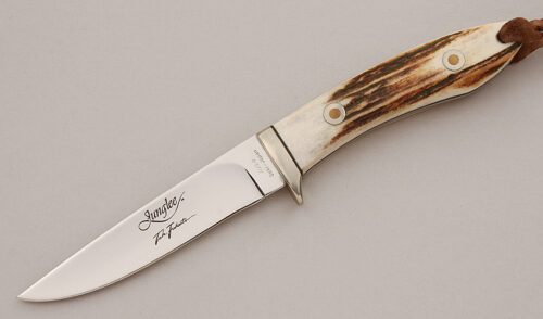 Tak Fukuta Junglee Hunter with Stag Scales handle material - Obverse Side - Item #KLC15958